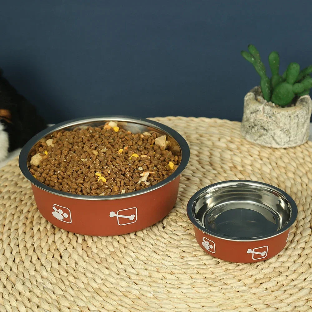 Stainless Steel Pet Bowl Double Layer