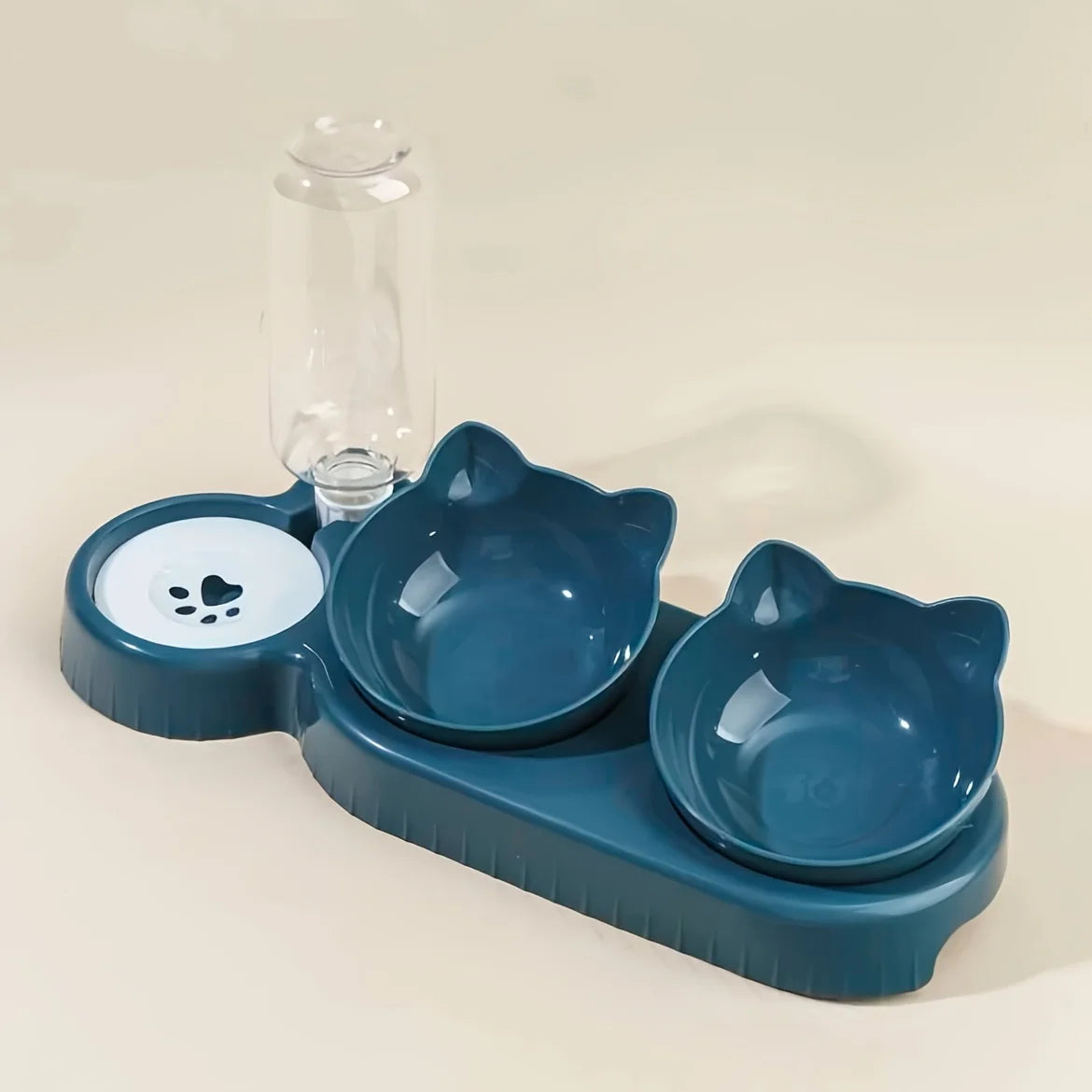 3-in-1 Cat Bowl with Water Feeder