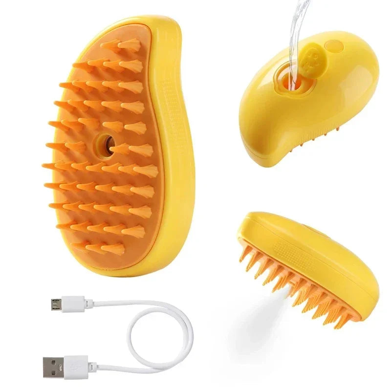 Steamy Pet Brush β 3-in-1