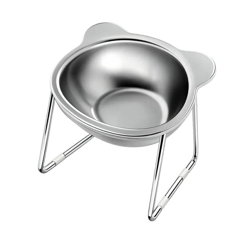 Elevated Stainless Steel Cat Bowl