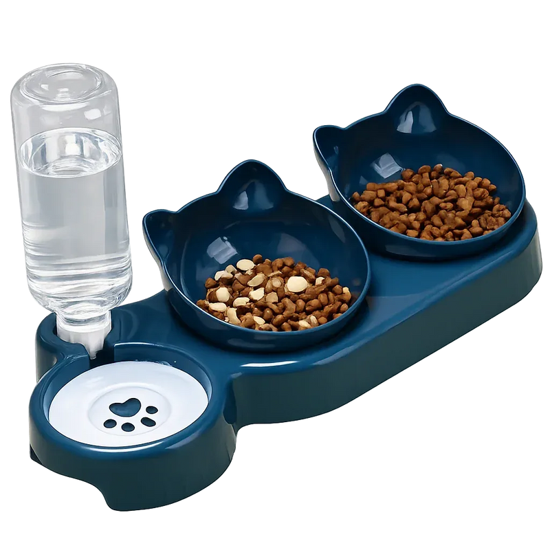 3-in-1 Cat Feeding Station