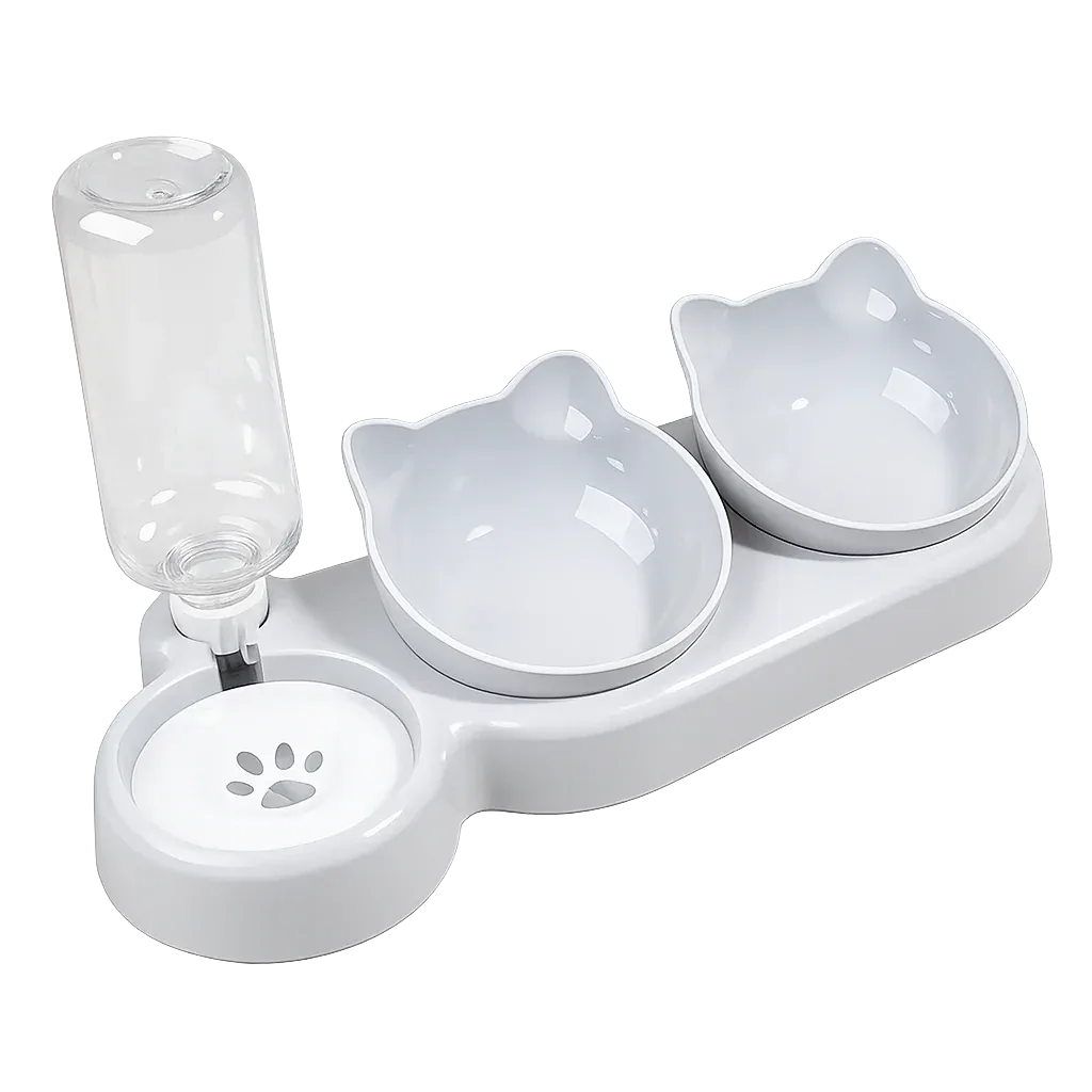 3-in-1 Cat Feeding Station