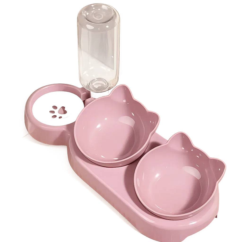 3-in-1 Cat Feeding Station