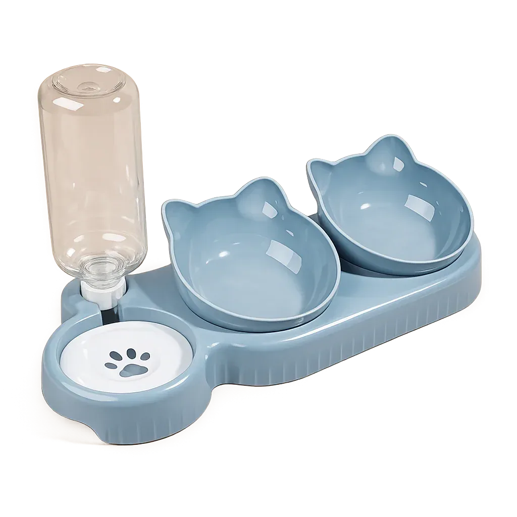 3-in-1 Cat Feeding Station