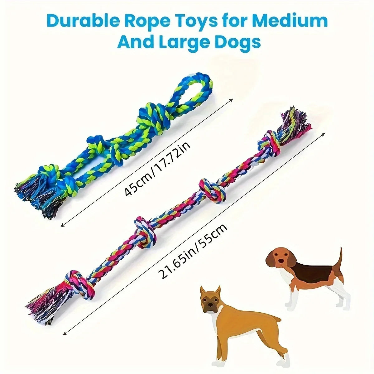 Indestructible Knot Dog Toy