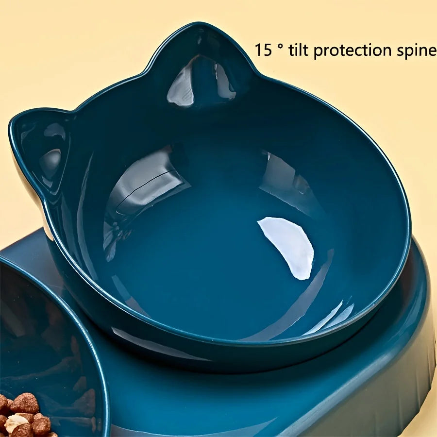 3-in-1 Cat Bowl with Water Feeder