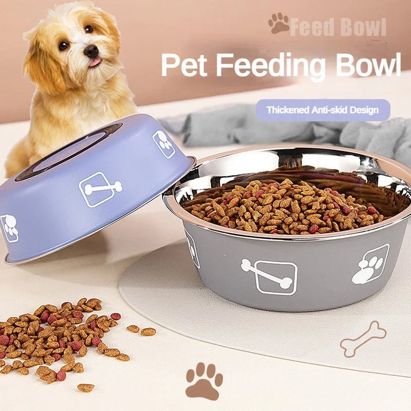 Stainless Steel Pet Bowl Double Layer